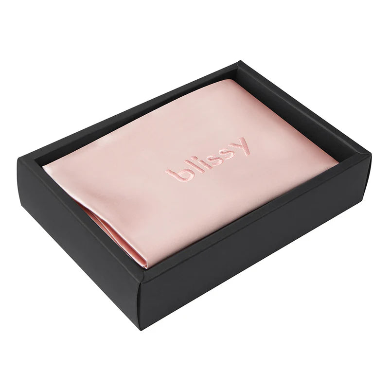 Taie d'oreiller en satin de soie ROSE