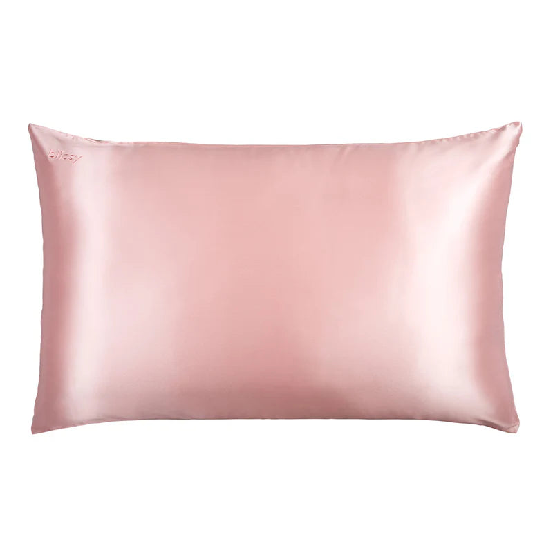 Taie d'oreiller en satin de soie ROSE
