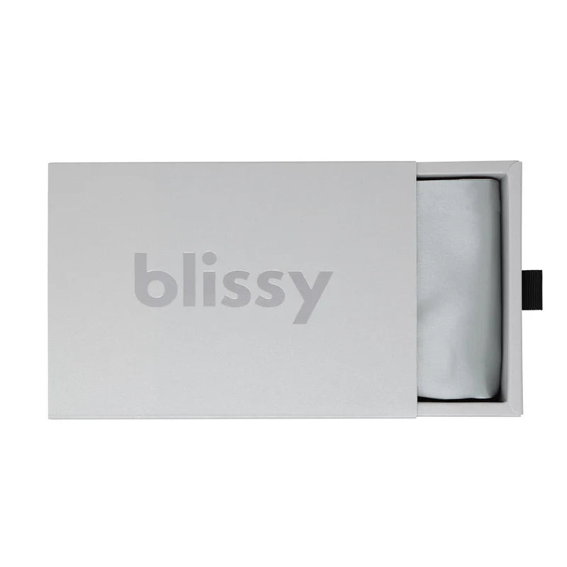 Taie d'oreiller en satin de soie GRIS